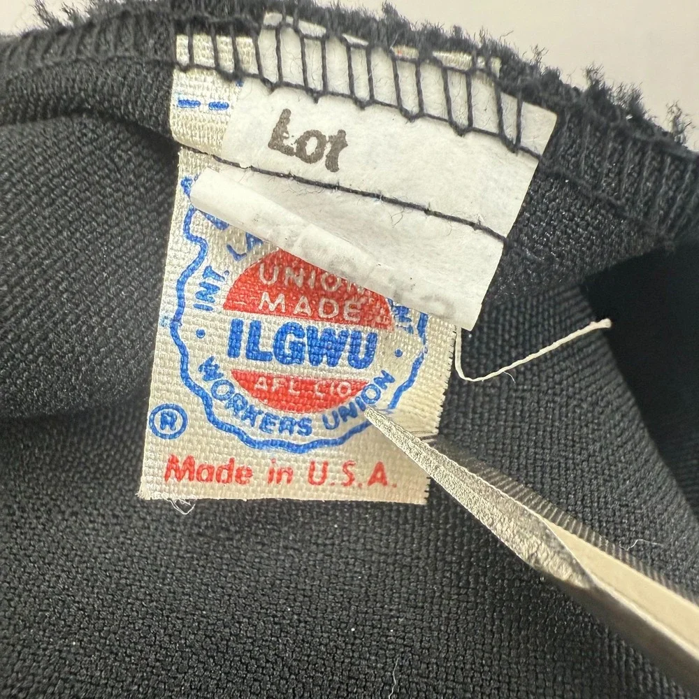 Vtg International Ladies' Garment Workers' Union Pleat Skirt Womens 13 Black USA